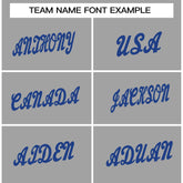 Custom Gray Navy Classic Style Crew neck T-Shirts Full Sublimated